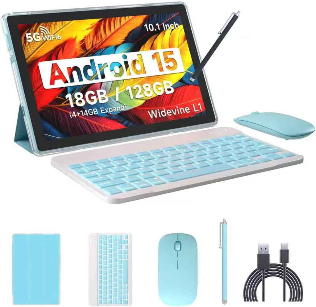 IWEGGO Tablet Android 15, 10 pulgadas 18GB RAM+128GB ROM/2TB