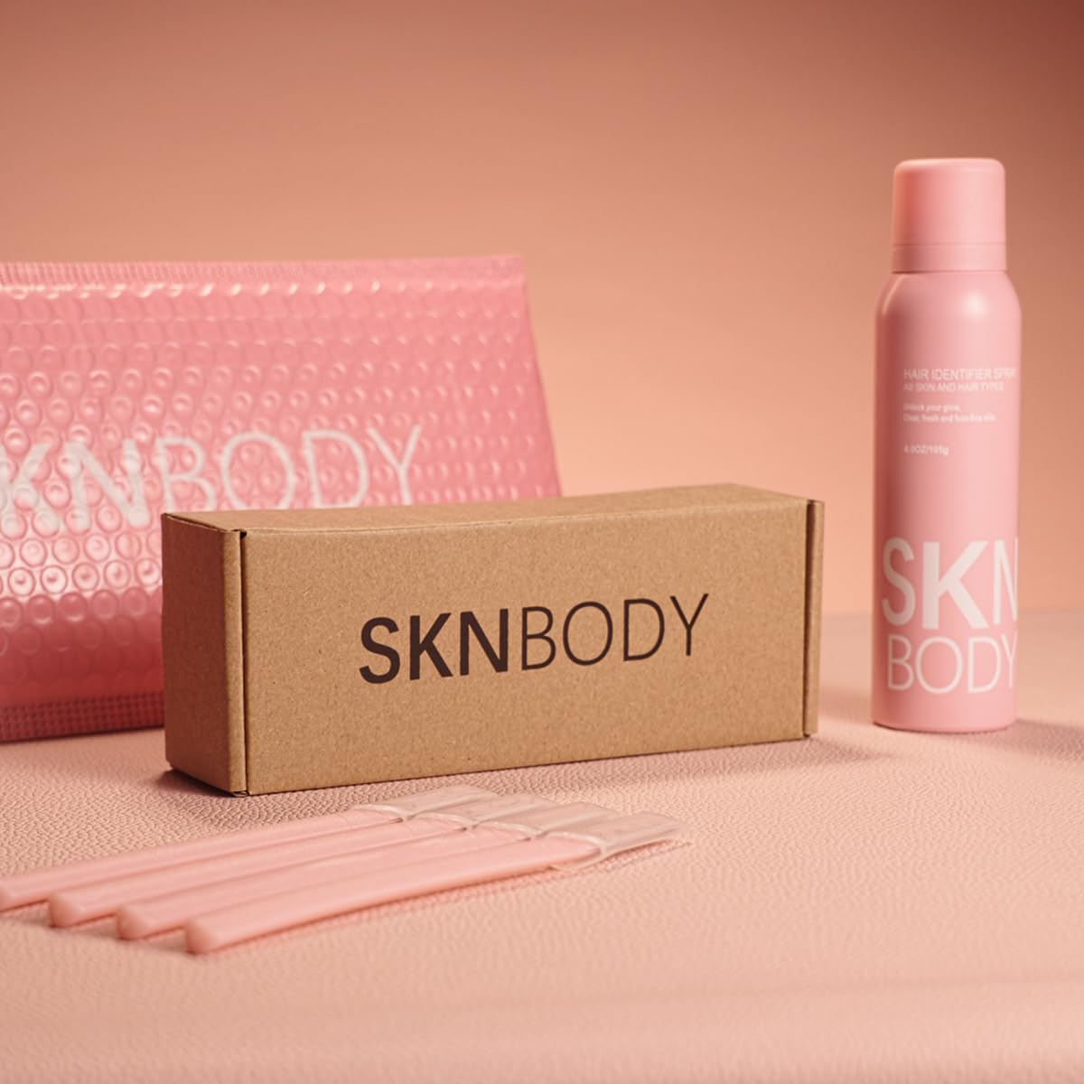 SKNBODY Spray Identificador de Vello con Set de Dermaplaner 2 Pack,...