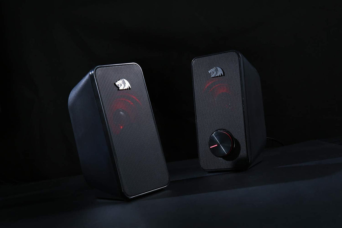 Redragon Altavoces para juegos de PC GS500 Sonido mejorado estéreo de 2.0
