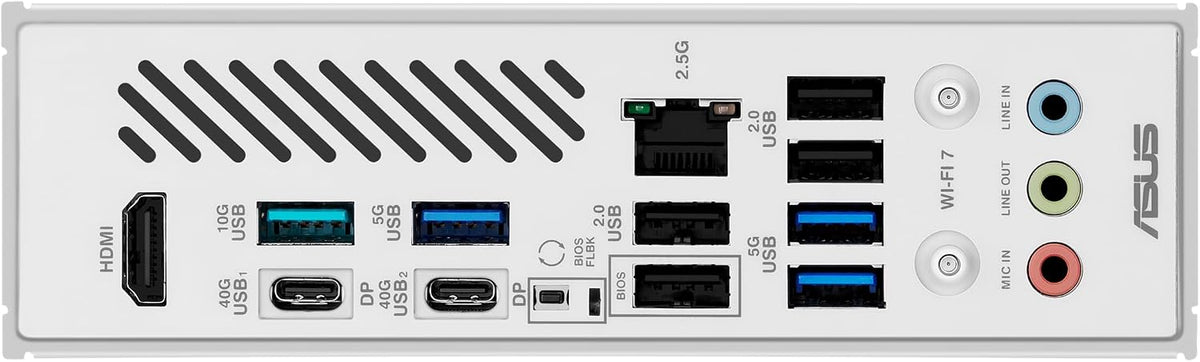 ASUS X870 MAX GAMING WIFI7 W AMD AM5 ATX Placa base, PCB blanco de...