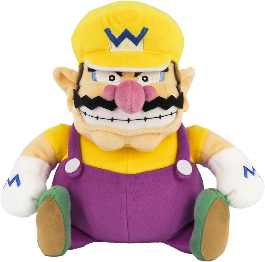 Sanei All Star Collection - Peluche Wario de 10 pulgadas, tamaño pequeño