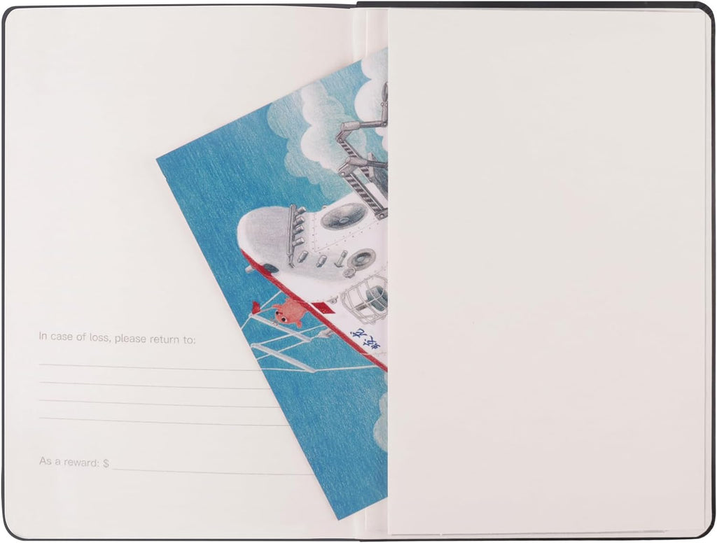Comix Paquete de 6 cuadernos rayados para el trabajo, tapa dura A5