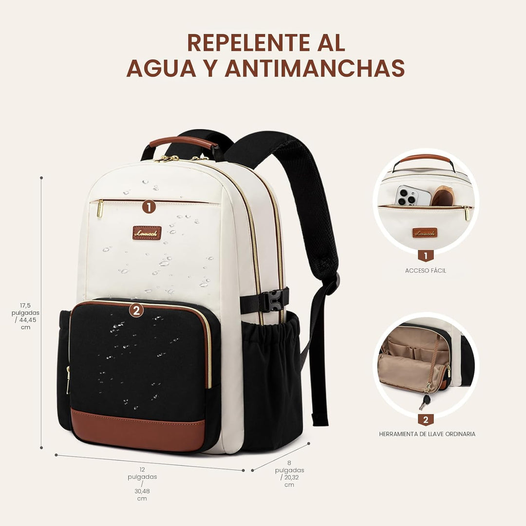 LOVEVOOK Mochila para laptop para mujer, 15,6 pulg.