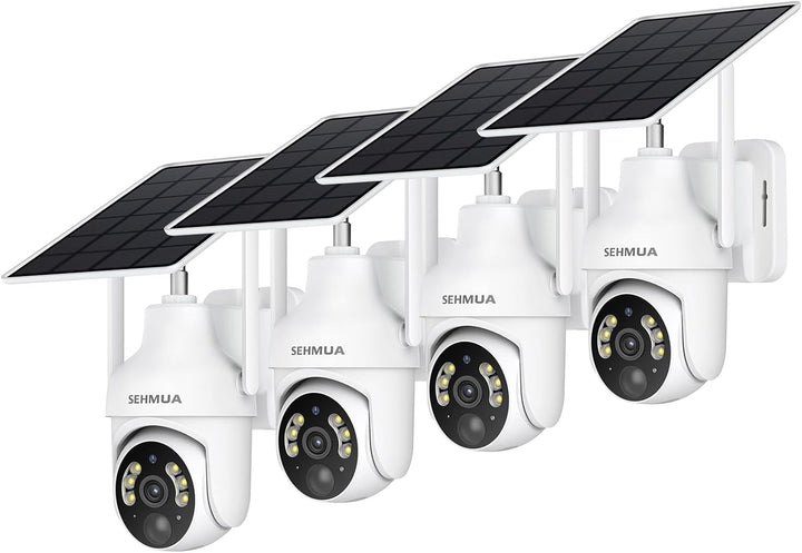SEHMUA Cámaras de seguridad solares 2K inalámbricas para exteriores...