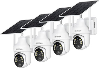 SEHMUA Cámaras de seguridad solares 2K inalámbricas para exteriores...