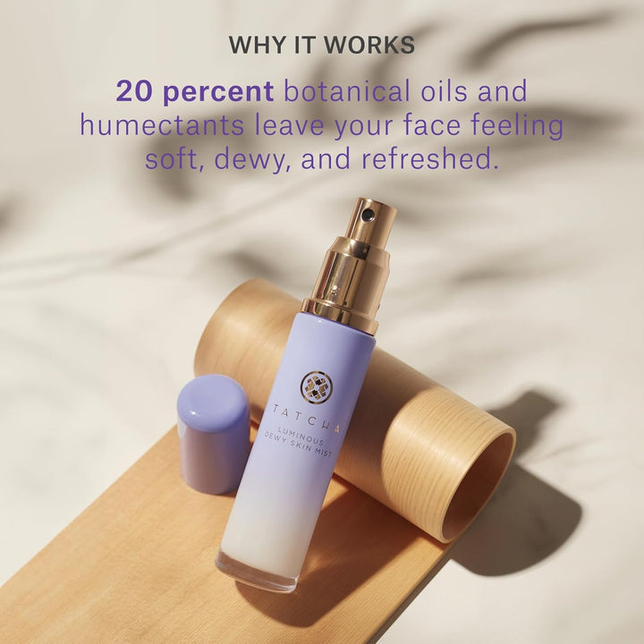 Tatcha Luminous Dewy Skin Mist | Spray hidratante y acabado 2 en 1...