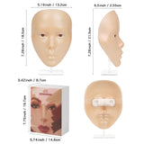Bueuo Cara de práctica de maquillaje, 5D reutilizable de silicona,...