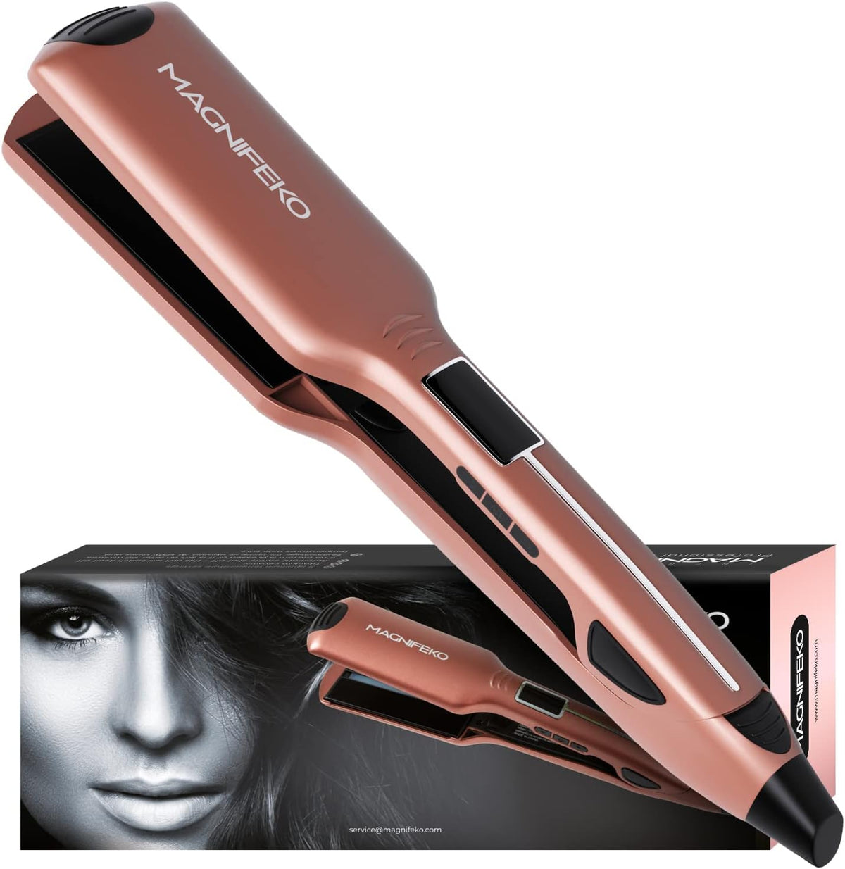 Magnifeko Plancha profesional de plancha plana para el cabello, con...