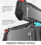 Mumba Funda acoplable compatible con Nintendo Switch 1 (versión 2017), [Blade Series] Funda protectora de TPU con diseño ergonómico y agarre cómodo, accesorios para Switch (negro)