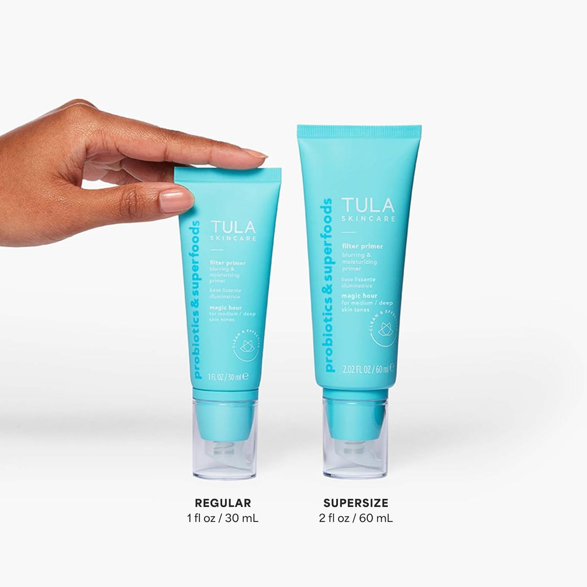 TULA Skin Care - Prebase difuminadora e hidratante con filtro para...