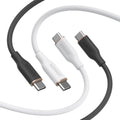 Anker Cable USB C, carga rápida tipo C de 240 W, (paquete de 2, 6 pies, negro + blanco)