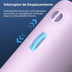 Guirngou Ventilador turbo portátil de mano, viento de 1 a 100 veloc...