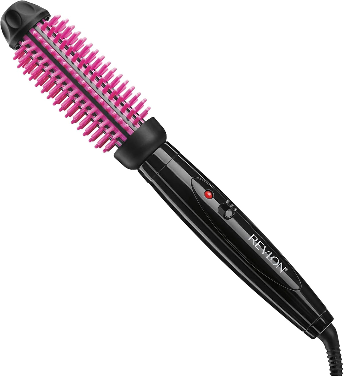 Cepillo que voluminiza el cabello calentado de silicón, 1 pulgada, Revlon Salon, Rosa