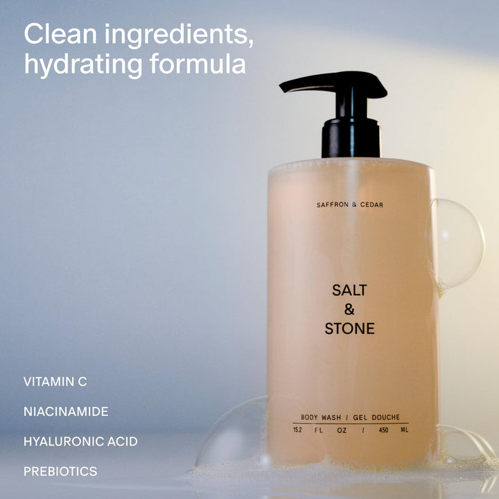 Salt &amp; Stone Gel de baño con antioxidantes para una humedad pro...