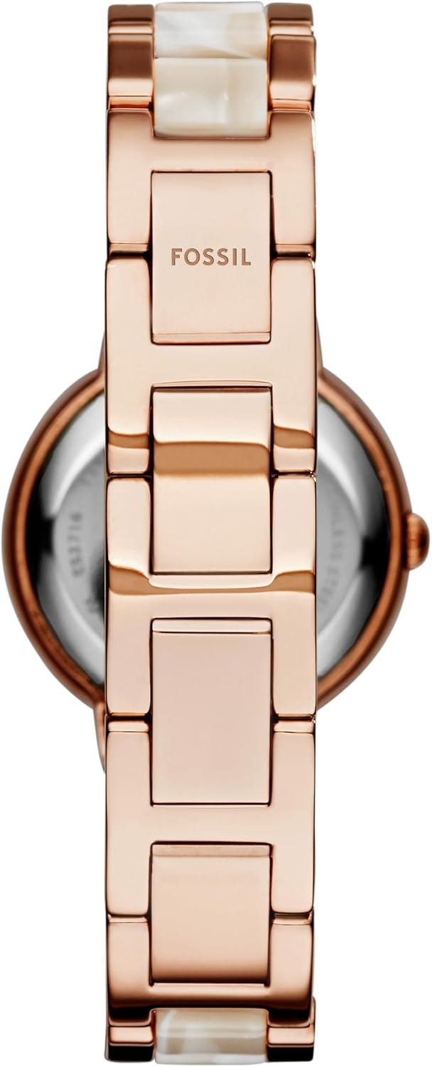 Reloj para mujer Fossil, Virginia Quartz de acero inoxidable con tres manecillas