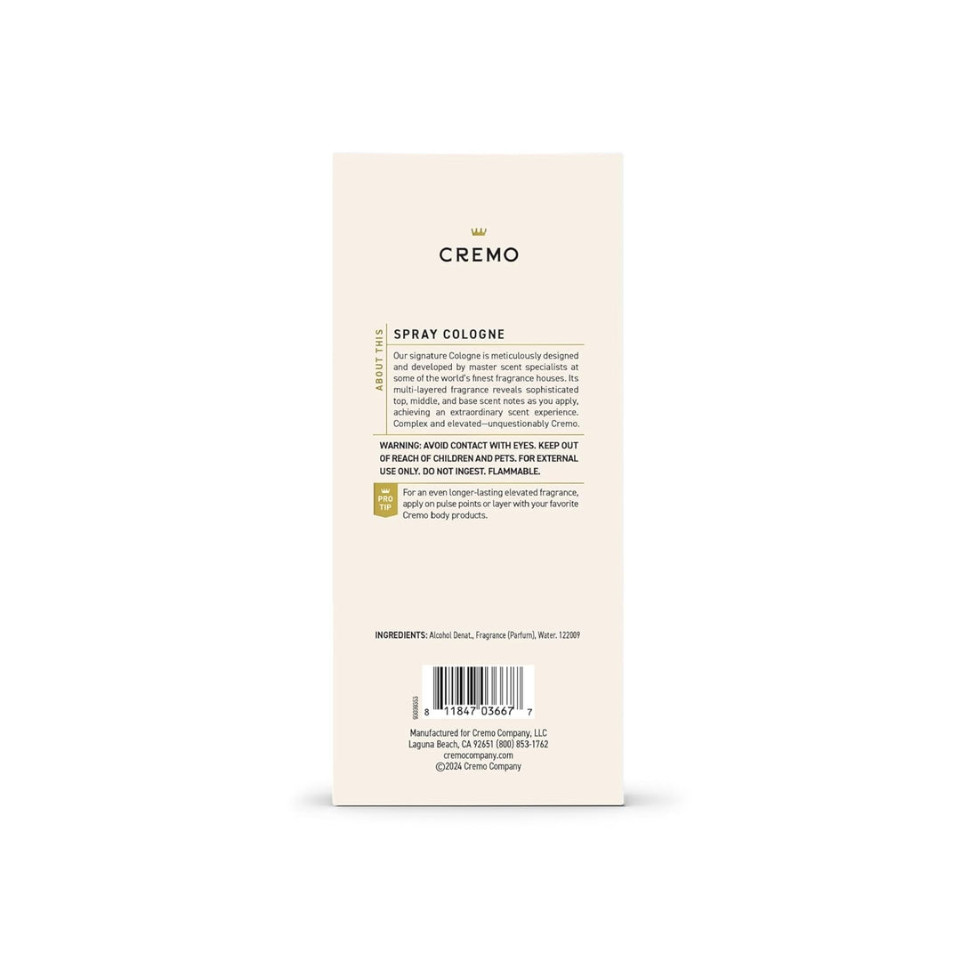 Cremo Colonia para hombres \u2013 Espray de colonia italiana de ber...