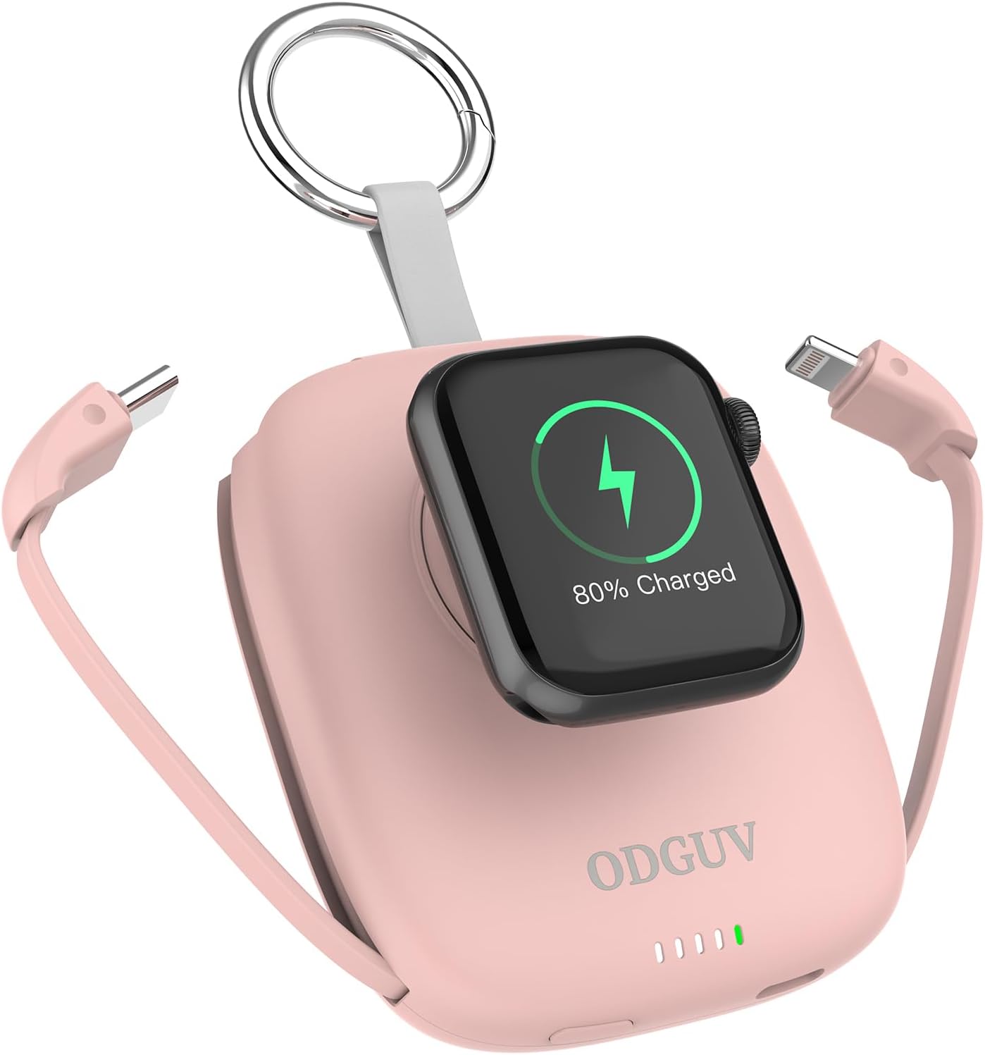 Cargador portátil pequeño de 5000 mAh, cargador inalámbrico iWatch...