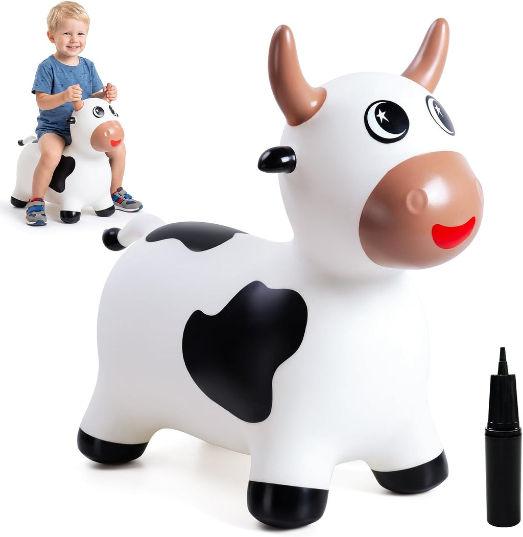 Cow Bouncy Animal Hopper | Caballo Saltarín para Niños Pequeños de 18M+