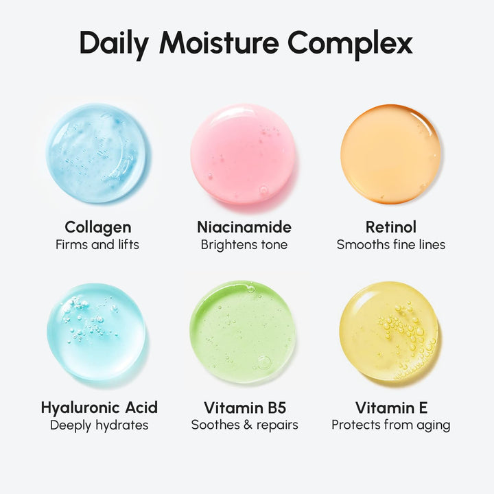 MAREE Crema hidratante facial de colágeno para la cara, paquete de...