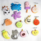 HDMOTU Paquete de 26 juguetes chirriantes suaves para perros pequeños y medianos, juguetes chirriantes favoritos lindos y cómodos para cachorros, multicolor para cachorros