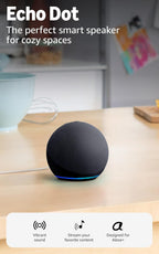 Amazon Echo Dot: parlante Alexa con sonido vibrante, ideal para dor...
