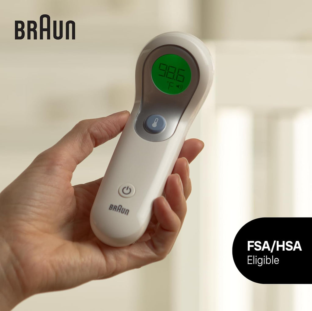 De Braun, termómetro ntf3000us para frente y sin contacto
