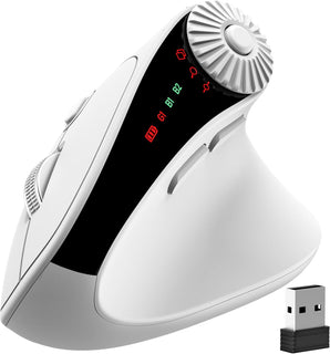 SABLUTE MAM51 Ratón ergonómico inalámbrico con rueda de desplazamie...