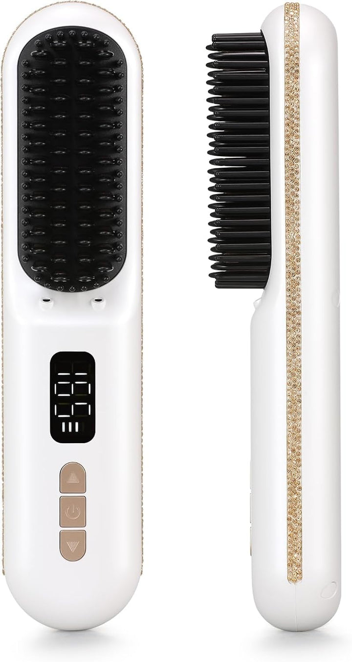 CHRISTINE SHELLY Go Brush Pro - Cepillo alisador de pelo inalámbric...
