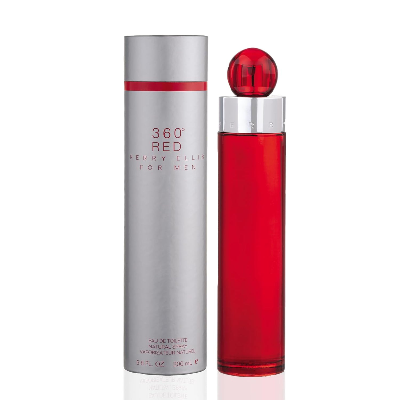 Perry Ellis Eau de Toilette 360 Red para hombres con atomizador, 1....