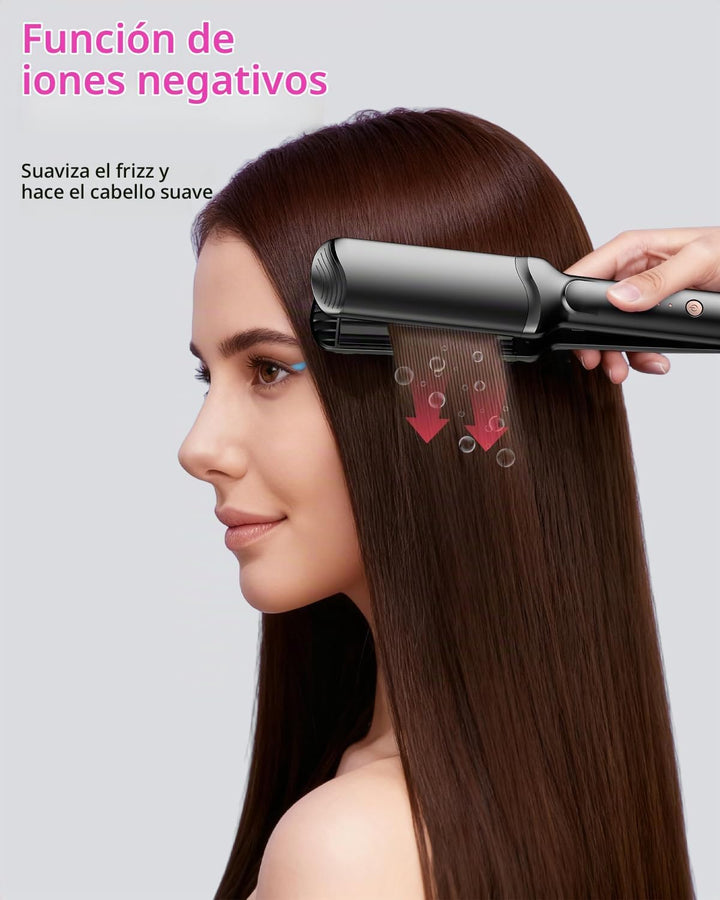 Onduladora de pelo rizadora, alisadora de cabello profesional para...