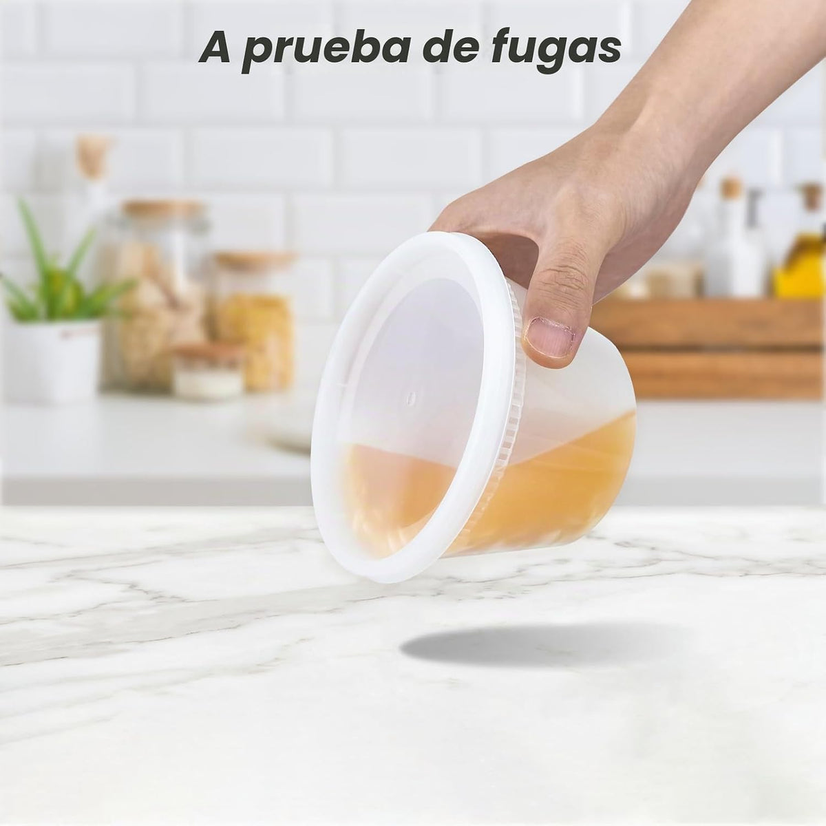 Dealusy 50 Set 16 oz Contenedores de deli con tapas