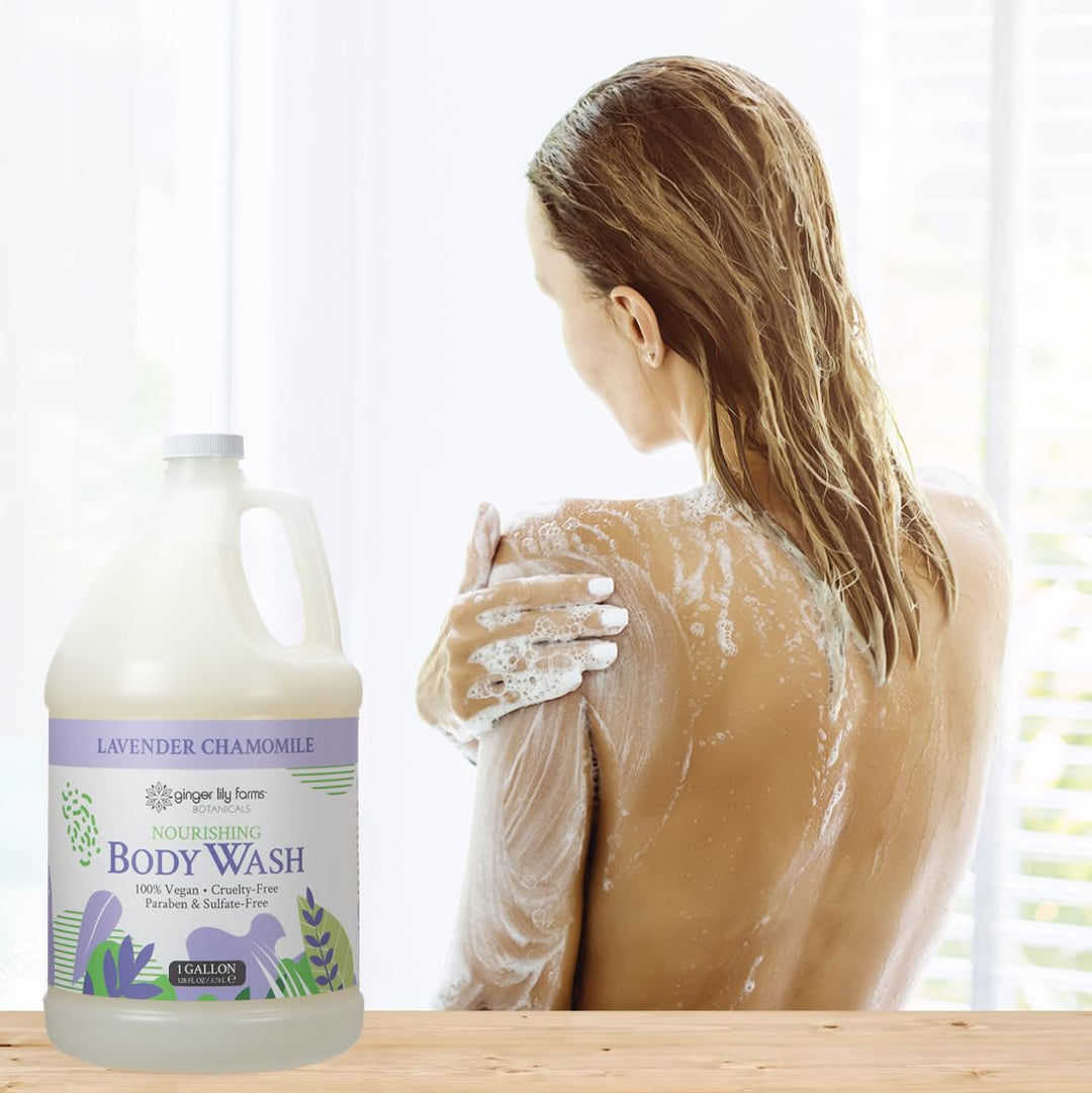 Ginger Lily Farms Botanicals Gel de baño y ducha nutritivo, 100% ve...