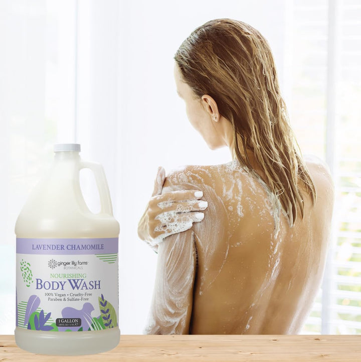 Ginger Lily Farms Botanicals Gel de baño y ducha nutritivo, 100% ve...