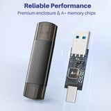 JOIOT Unidad Flash USB C de 512GB Unidad Flash USB 3.0 Dual Tipo C...