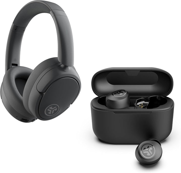 JLab Paquete de Audio Negro: JBuds Lux ANC Auriculares Premium Blue...