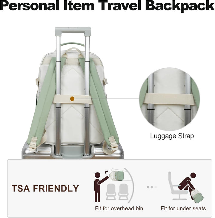 VANKEAN Mochila para laptop para mujer con bolsillo gigante para va...