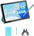 HOTTABLET Tablet Android 15 de 10" con estuche/lápiz capacitiv...