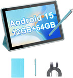 HOTTABLET Tablet Android 15 de 10" con estuche/lápiz capacitiv...