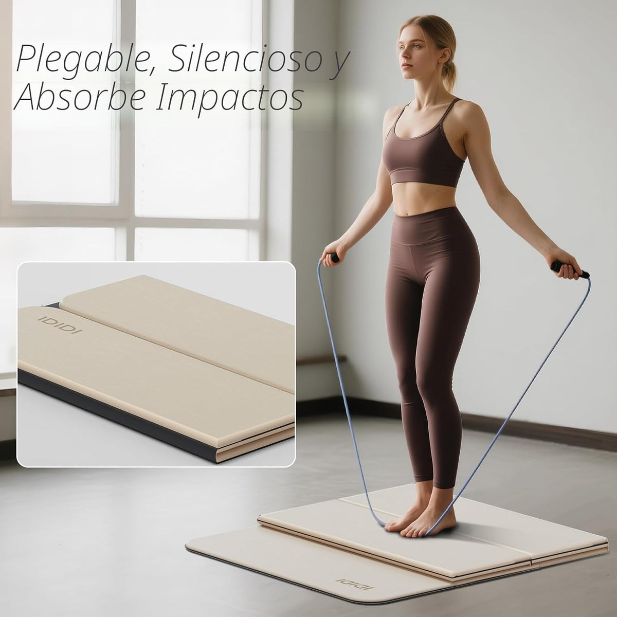 Tapete de Yoga Plegable - 70" x 24" | 0.32" (8 mm) de espesor