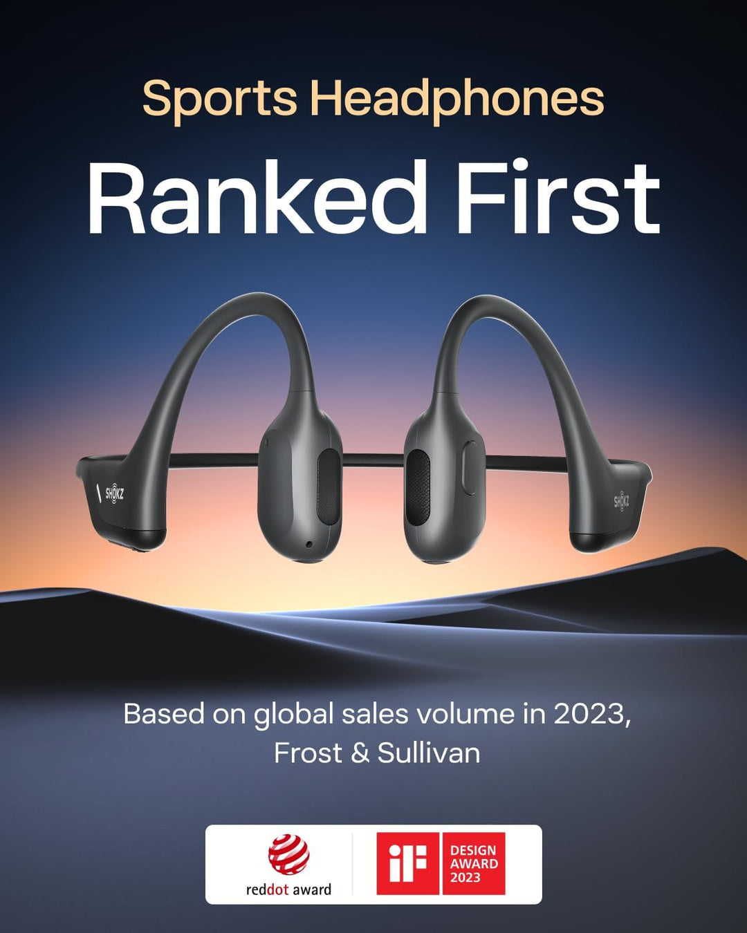 SHOKZ OpenRun Pro - Auriculares de conducción ósea, auriculares dep...