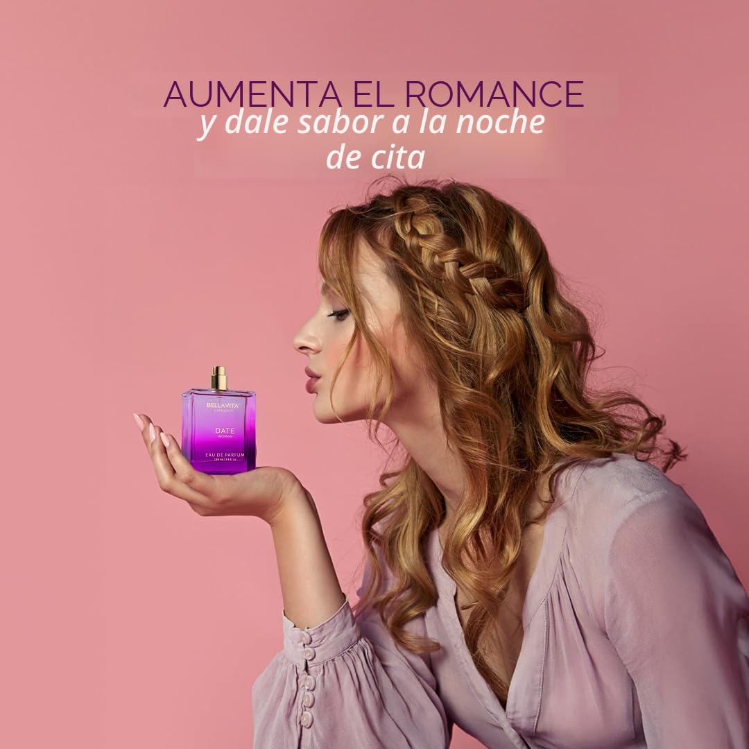 Bellavita Luxury DATE Eau de Parfum | 3.4 fl oz (3.4 onzas líquidas...