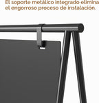 SELEAD Pizarrón metálico en A-Frame Sin montaje, 21"x44” Cartel de sándwich