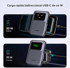 UGREEN Uno 10000mAh banco magnético PD 20W Qi 7.5W para iPhone, Negro