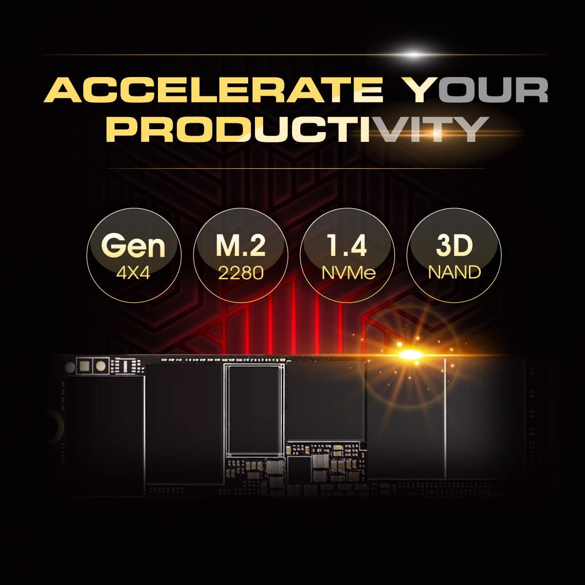 Silicon Power 250GB UD90 NVMe 4.0 Gen4 PCIe M.2 SSD R\/W hasta 5,00...