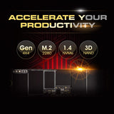 Silicon Power 4TB UD90 NVMe 4.0 Gen4 PCIe M.2 SSD R\/W hasta 5000\/...
