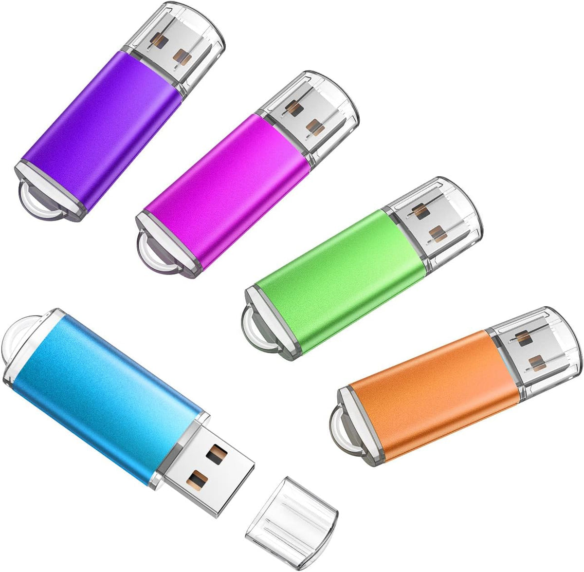 K&amp;ZZ Paquete de 5 unidades flash USB de 64 GB de 64 GB USB 2.0...