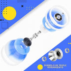 MD01 Yoyo chino para niños y adultos, diábolo profesional de triple