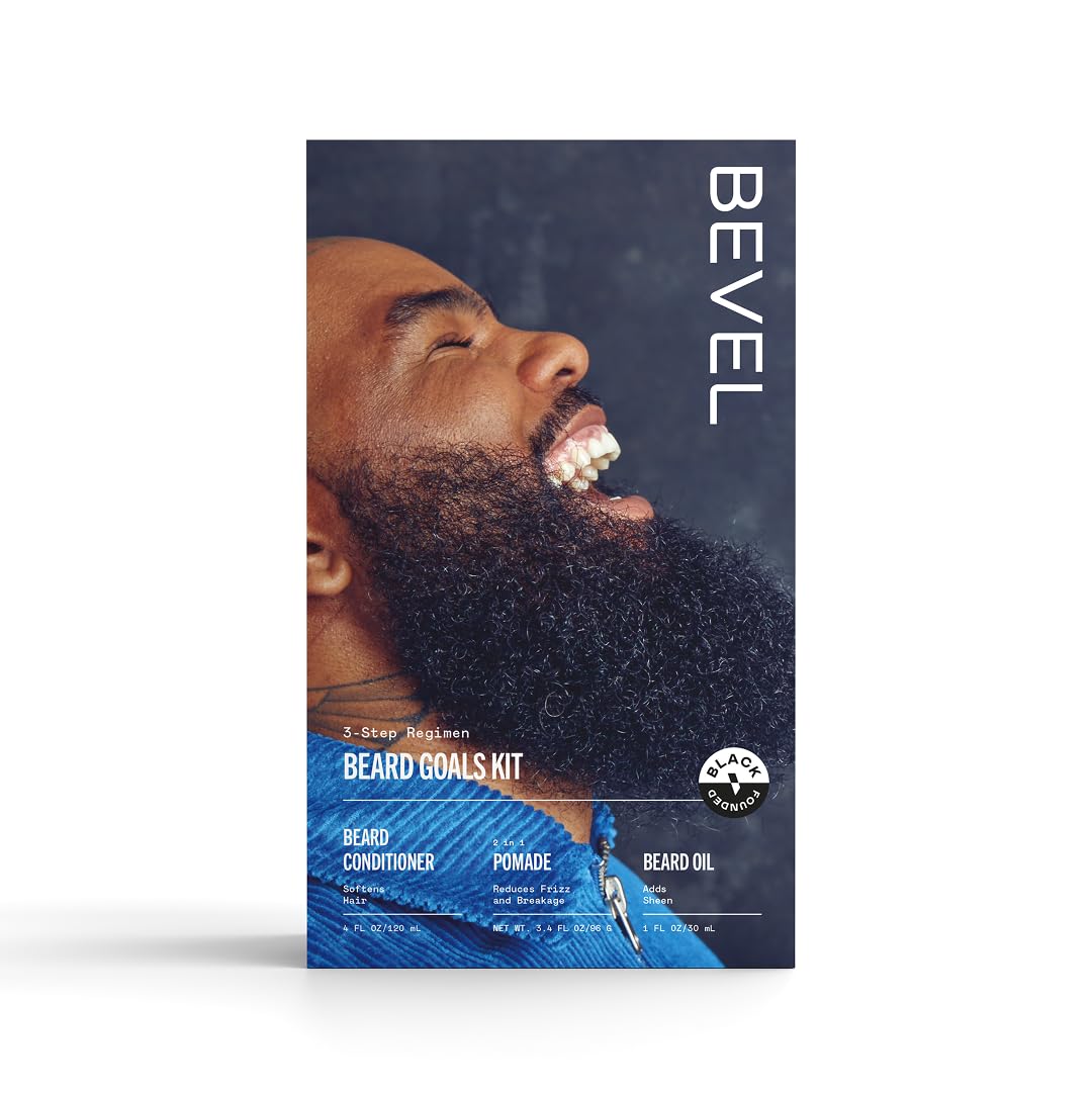 Kit de aseo de barba para hombres de Bevel - Incluye acondicionador...