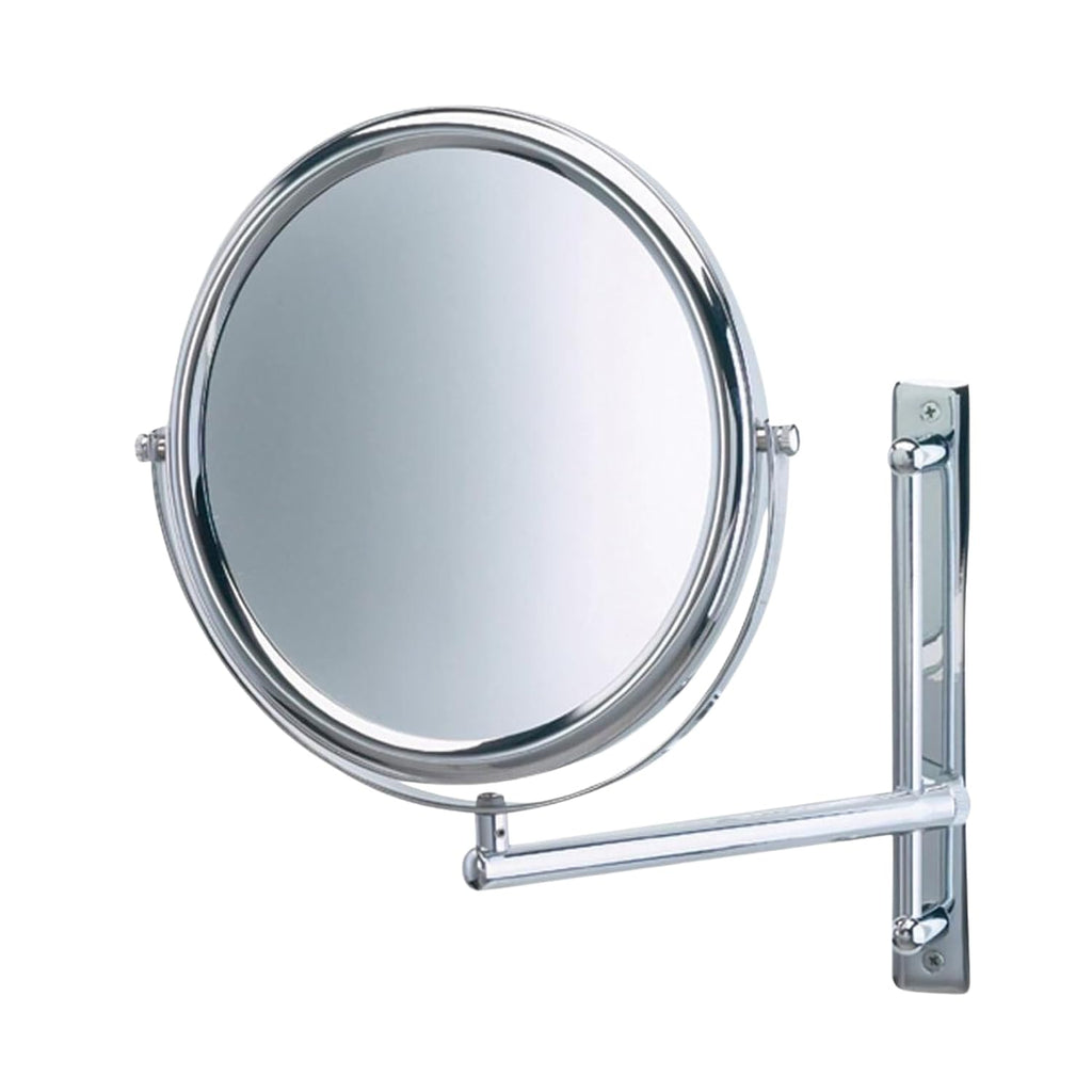 JERDON Espejo de maquillaje de pared de dos caras con aumento 3X-1X - Espejo de 9 pulgadas de diámetro se extiende 9 pulgadas - Acabado cromado pulido - Modelo JP3030CF