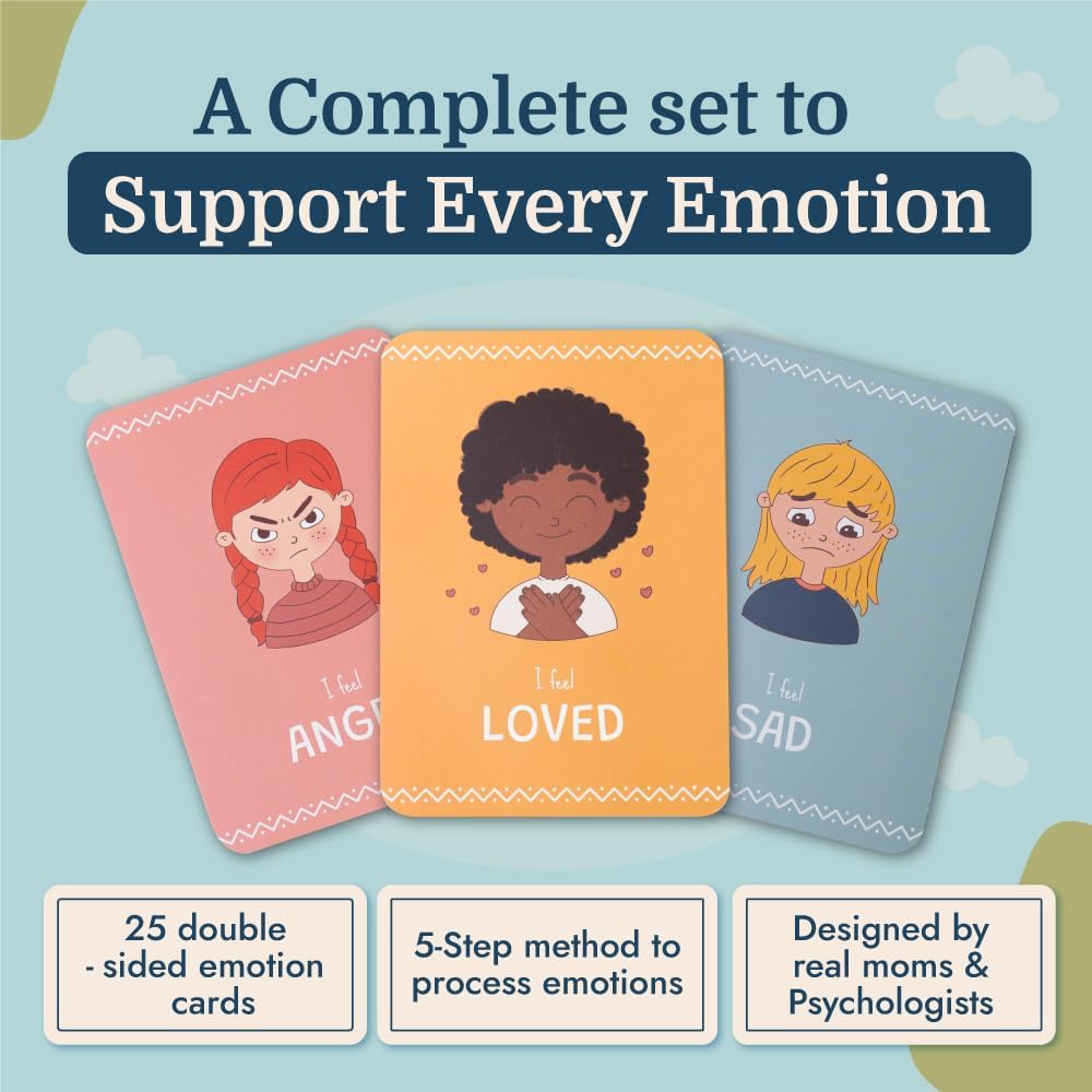 Samma Sati Tarjetas de emoción para niños 25 tarjetas de